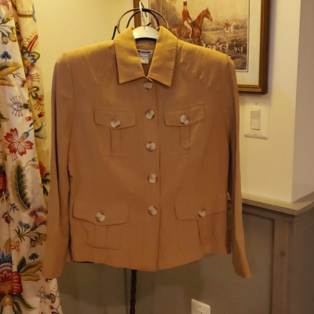 Nygard Cropped Jacket KhakIi Color